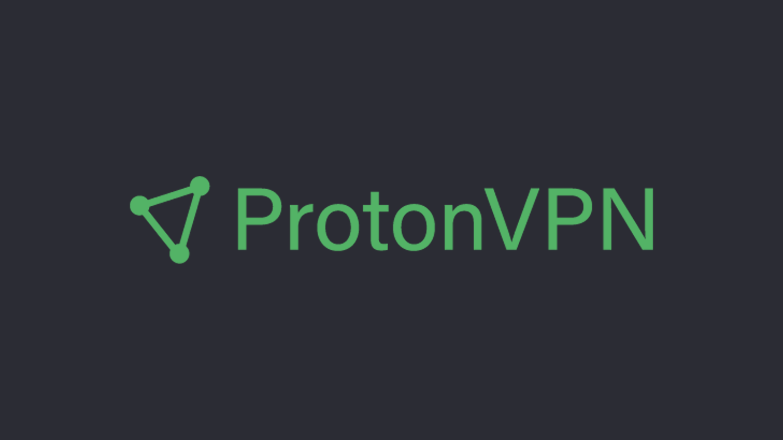 Logo ProtonVPN trên nền tối