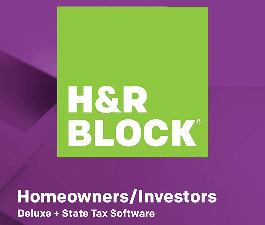 Logo phần mềm H&R Block. 