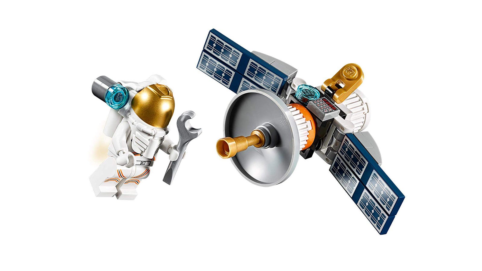 LEGO Astronot dengan satelit luar angkasa PolyBag