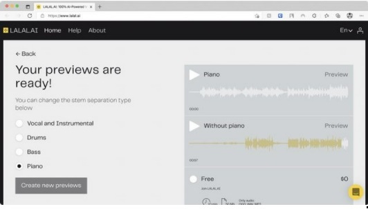 LALAL.AI:s nya funktion låter dig separera och separera instrument från låtar