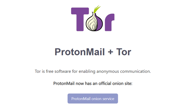 sử dụng trang web của hành để tránh Ghi nhật ký IP ProtonMail