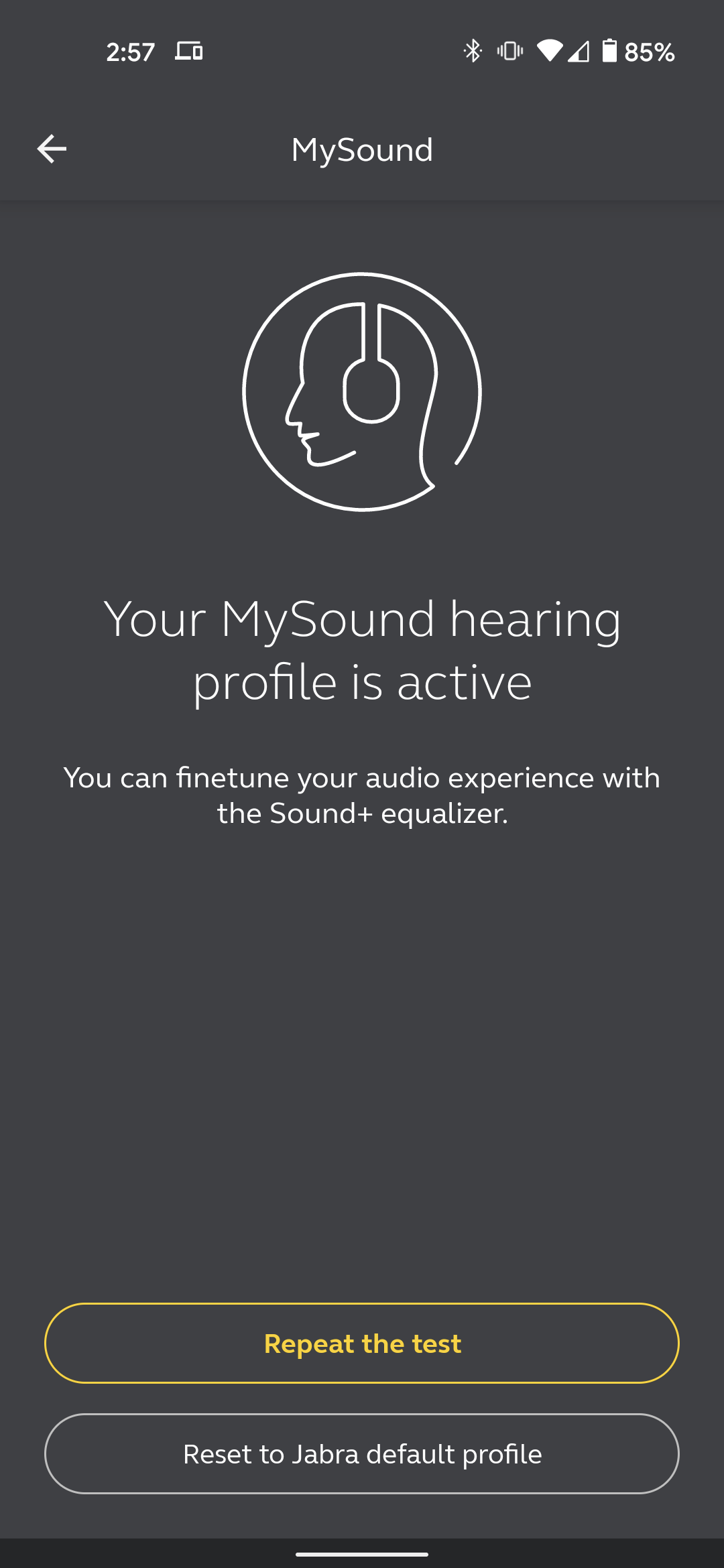 Sound+ app med MySound .-funktion