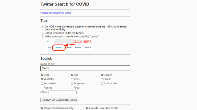 Twitter  Tìm kiếm COVID