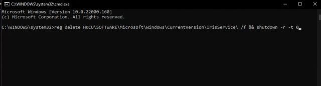 Aktivitetsfältet och startmenyn fungerar inte Windows 11-utvecklare