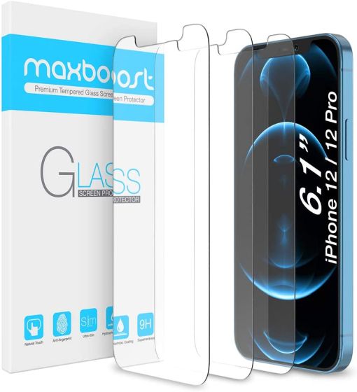 3. Maxboost Glass Pelindung Layar iPhone 12 Pro Terbaik