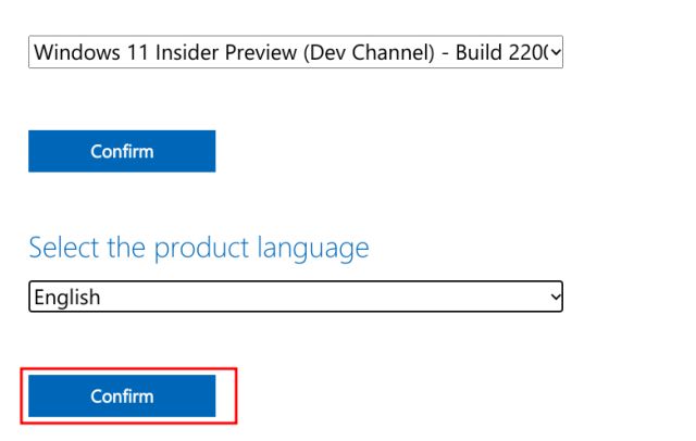 Ladda ner Windows 11 ISO-bild från Microsofts webbplats