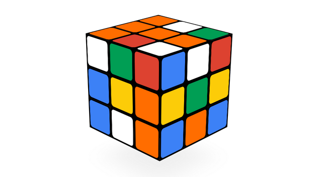 12. Trò nghịch ngợm Doodle của Google Khối lập phương Rubik