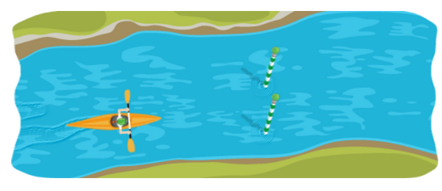 16. Trò đùa Doodle của Google Slalom Canoe