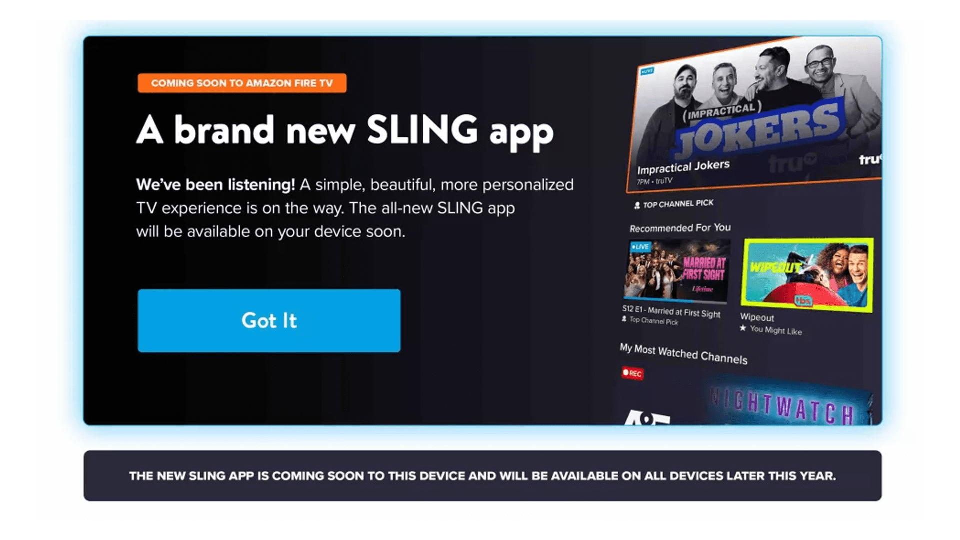 [Update: Beta Out Now] Desain ulang Sling TV yang telah lama ditunggu-tunggu di perangkat Fire TV