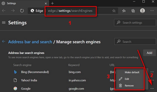 Cách thay đổi Công cụ tìm kiếm mặc định trong Microsoft Edge trong Windows, Mac, Android, iOS