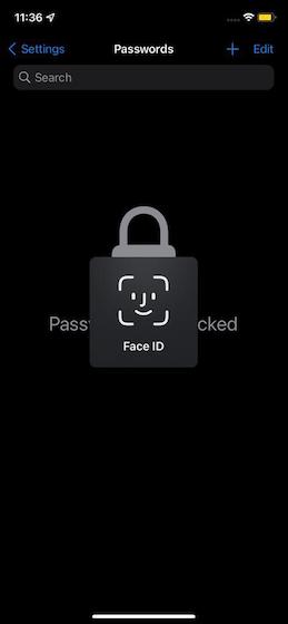 Xác thực tài khoản của bạn thông qua Face ID