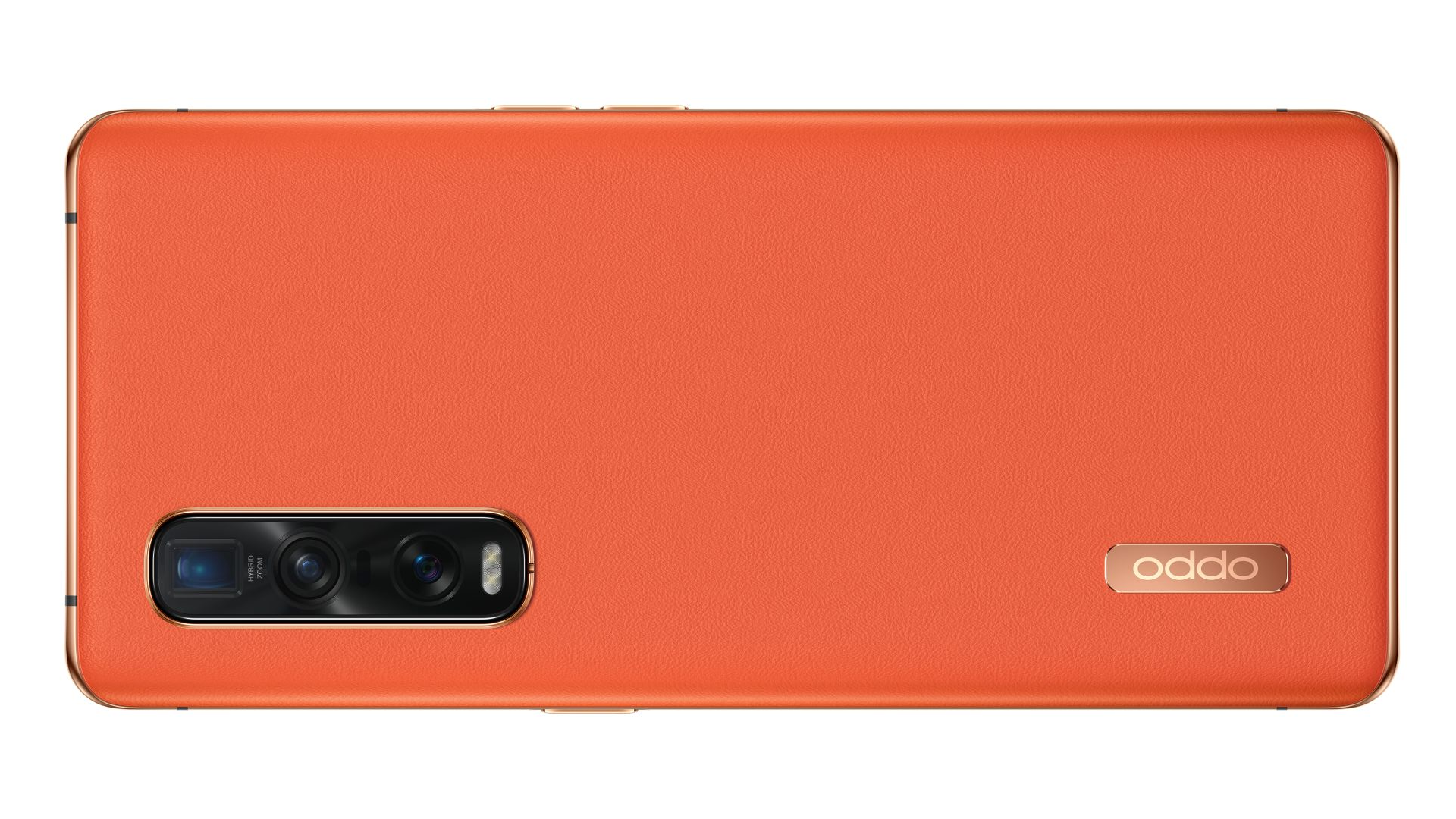 Gambar casing Oppo Find X2 berwarna oranye