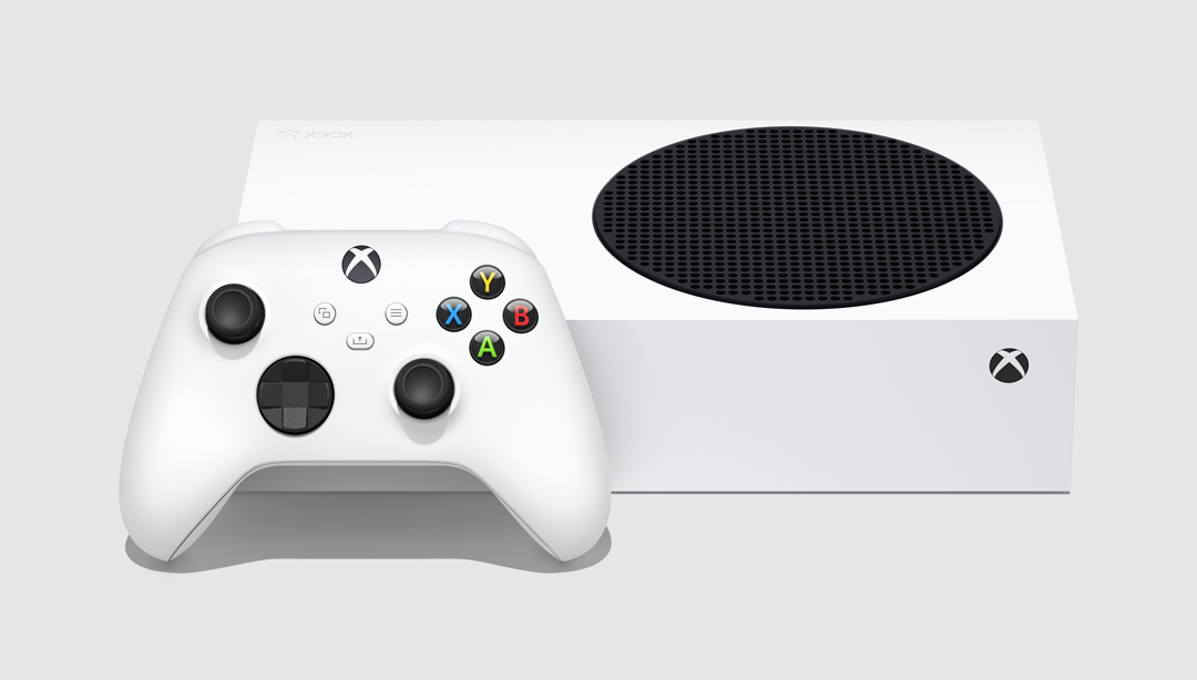 Xbox Series S'nin bir görüntüsü.
