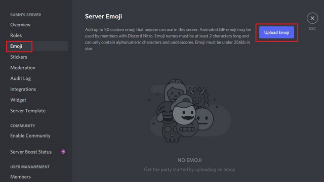 Ladda upp Discord Emoji - Anpassade emojis för din Discord Server