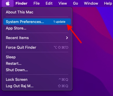 Mở Tùy chọn Hệ thống trên Mac