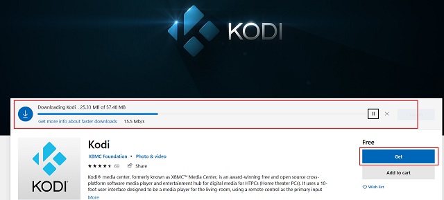Cập nhật Kodi từ Microsoft Store (2)