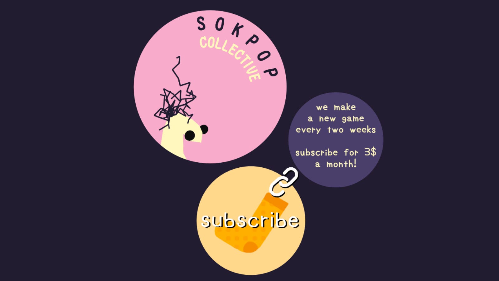 Sokpop Collective Webbsida Hemsida