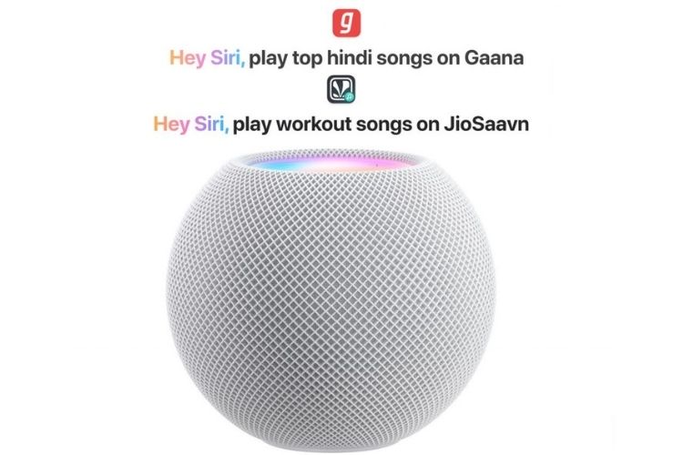 Apple HomePod mini stöds för JioSaavn och Gaana i Indien