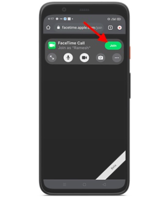 Bergabunglah dengan panggilan FaceTime dari Android