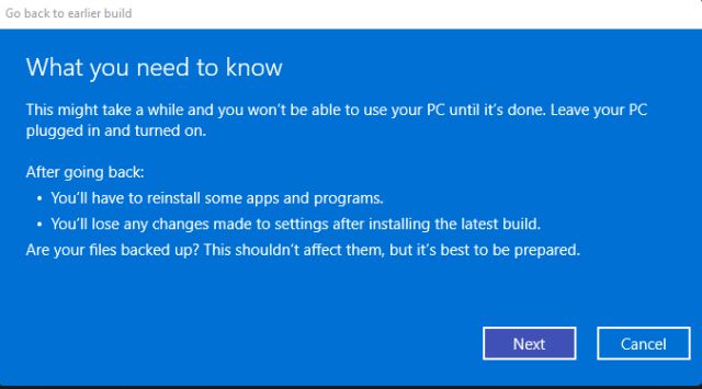 Turunkan ke Windows 10 Kata Windows 11 dalam 10 hari