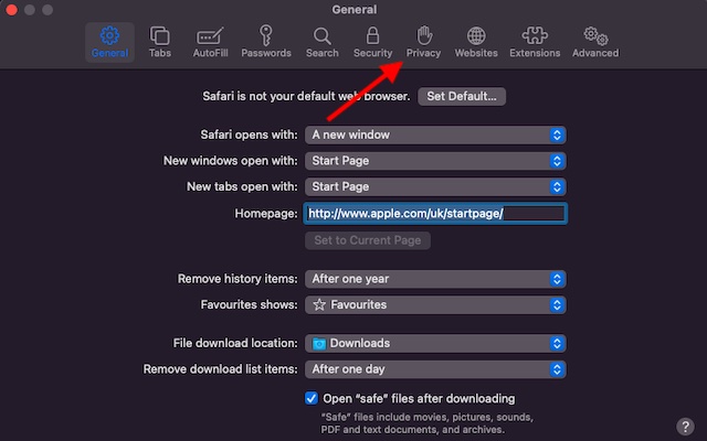 Tab Quyền riêng tư - Ẩn Địa chỉ IP trong Safari trong iOS 15 và macOS Monterey