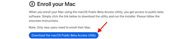 Unduh Utilitas Akses Beta Publik macOS