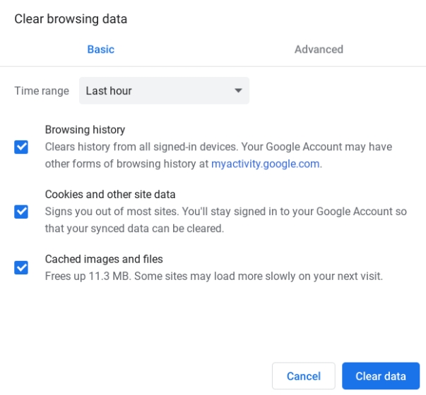 13. Hapus Data Penjelajahan Pintasan Google Chrome yang Berguna