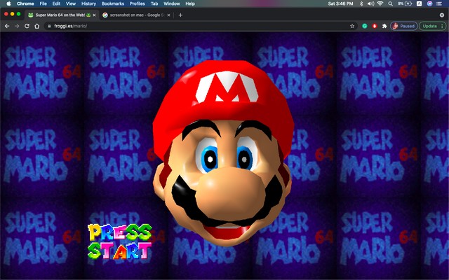 Den här versionen av Super Mario 64 körs i webbläsaren på din iPhone, iPad eller Mac