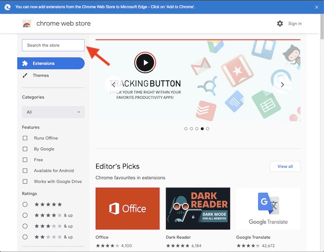Tìm một tiện ích mở rộng của Chrome