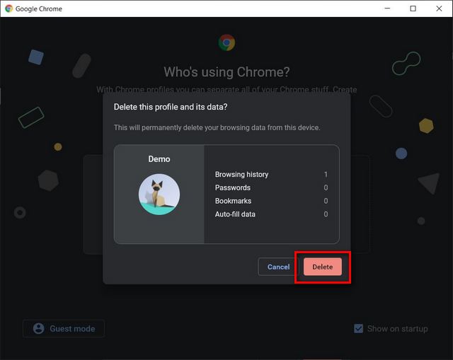 Cách xóa và hủy liên kết tài khoản Google khỏi Chrome