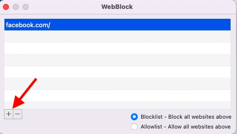 Blokir Situs Web di macOS