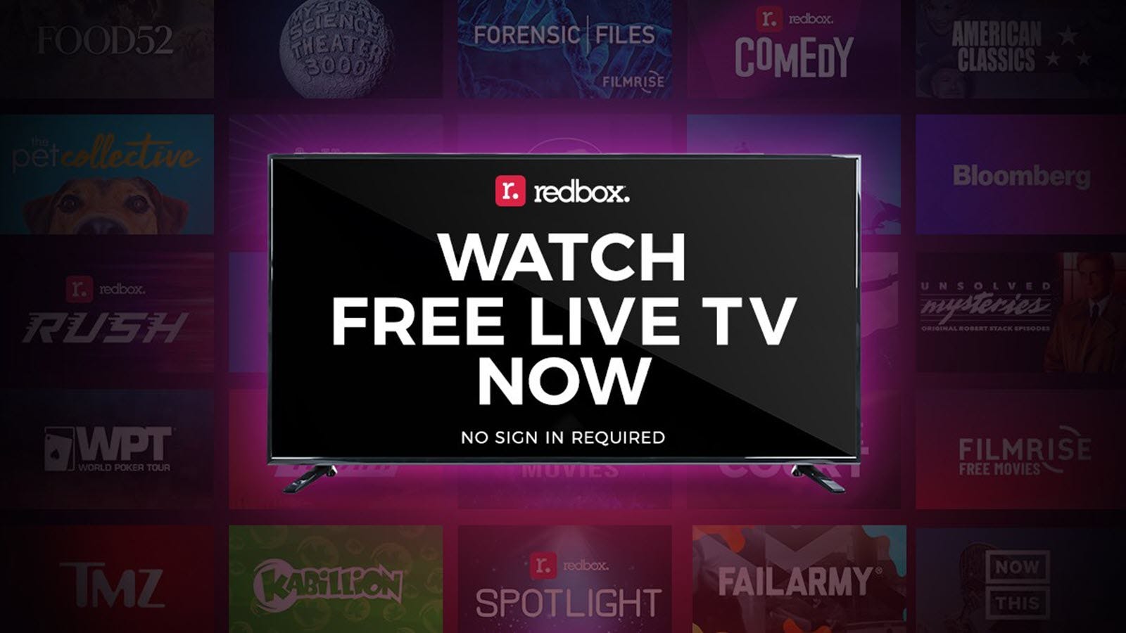 Redbox bổ sung thêm 20 kênh vào dịch vụ truyền hình trực tiếp miễn phí