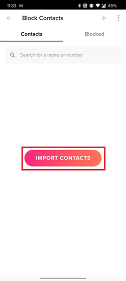 importera kontakter