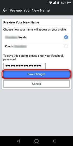 Làm thế nào để thay đổi tên trên Facebook