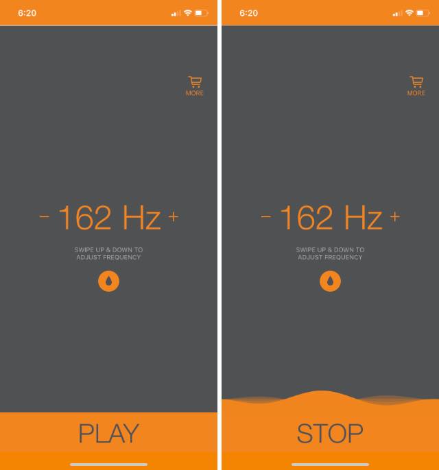Använd ljud för att ta bort vatten från iPhone-högtalare