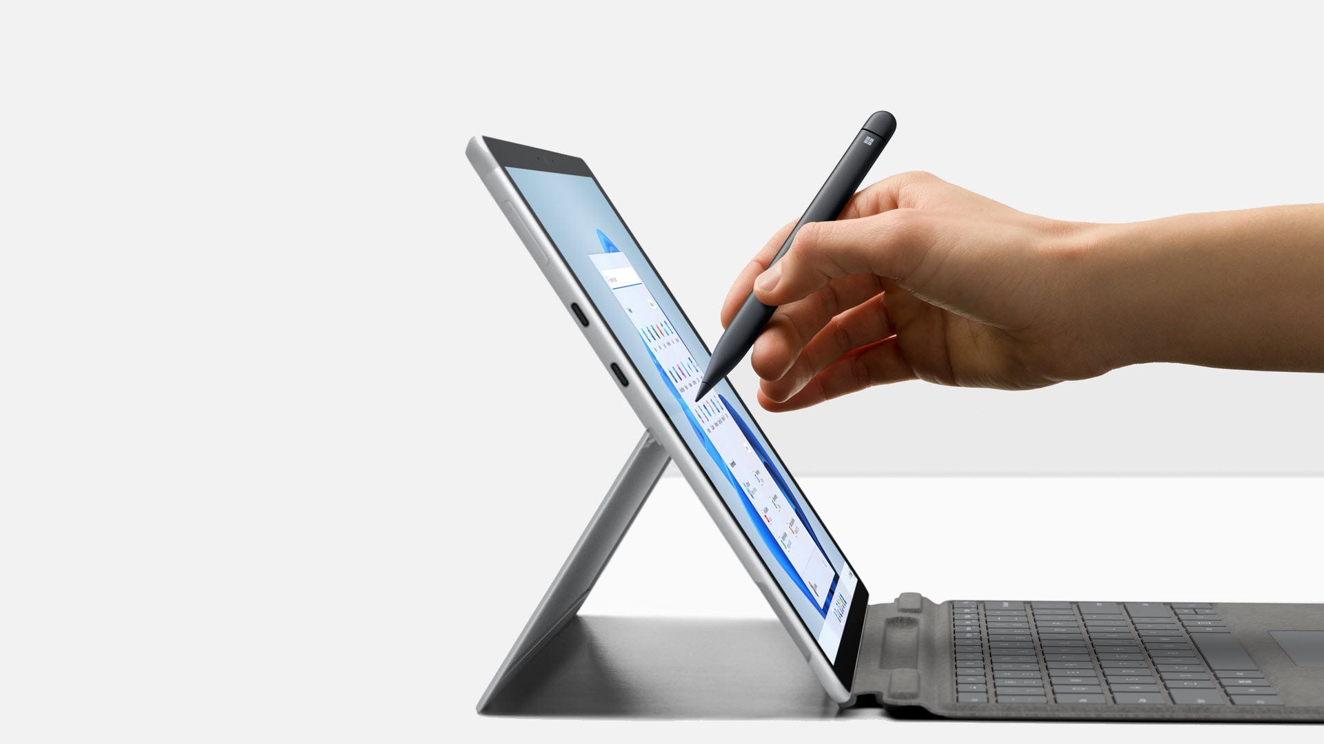 Surface Pro X med tangentbord