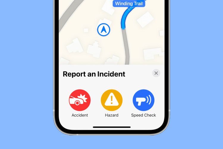 Cách Báo cáo Tai nạn Giao thông và Kiểm tra Tốc độ Apple Bản đồ trên iOS 14.5