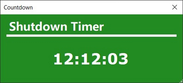 Shutdown Timer Classic: tự động tắt windows