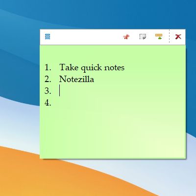 1. Notezilla Alternatif Catatan Tempel Terbaik untuk Windows sepuluh