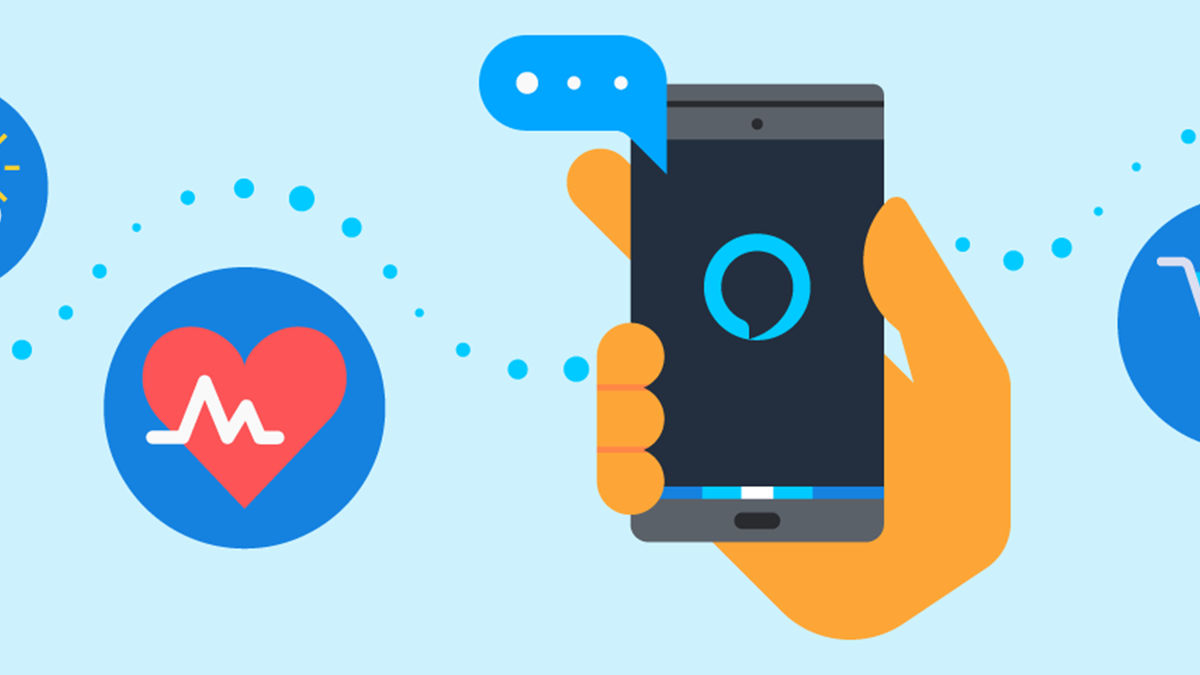 Android-telefoner styr appen genom Alexa.