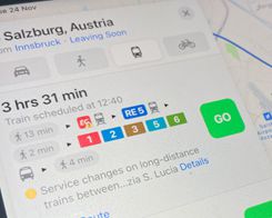 Apple Maps Lägg till vägbeskrivningar för kollektivtrafik i Österrike