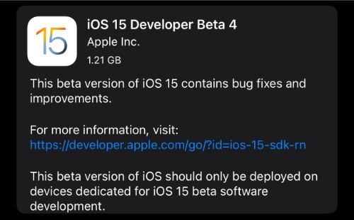 Apple släppte iOS 15 Beta 4, här är vad som har förändrats