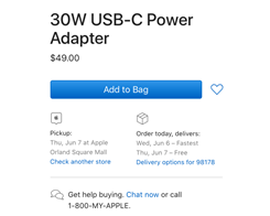 Apple introducerar en ny 30W USB-C-strömadapter för att ersätta…