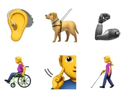 Apple skickar nya emojis som inkluderar ledarhundar, benproteser…