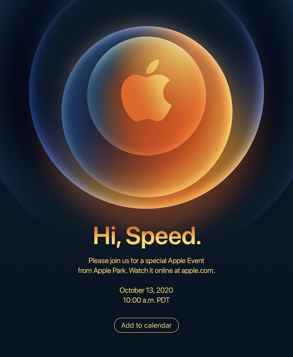Apple tillkännager Hi, Speed ​​​​iPhone-evenemang den 13 oktober