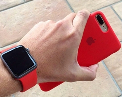 Apple Watch iPhone X silikonfodral och sportrem…