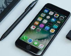 Apple telefon Iphone 8 med baksida i härdat glas, rostfritt …