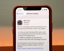 Apple signerar fortfarande iOS 11.4.1 OTA-uppdatering slumpmässigt