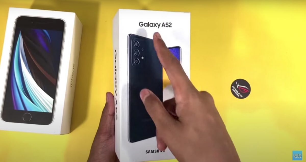 Bomba: Unboxing av Galaxy A52 acaba de chegar à Internet!