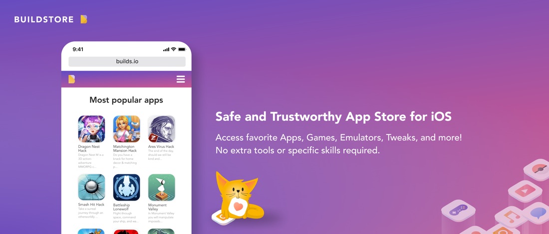 Buildstore Alternativ App Store som låter dig installera modifierade iOS-appar utan jailbreak (kampanjkod)